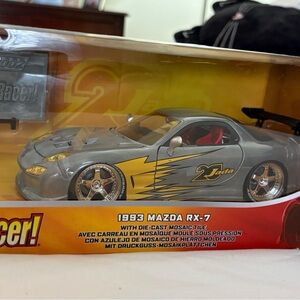 RX-7 Silver Die-Cast Toy Car